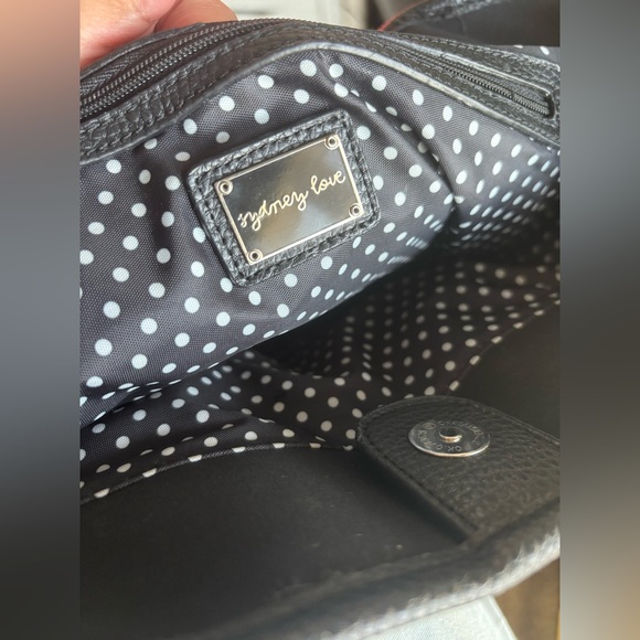 Sydney Love Black Embroidered Dogs Tote Bag - Picture 7 of 8